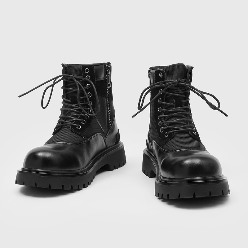 Motorcycle Gear Mens - Męskie, łączone, grube podeszwy, wysokie buty
