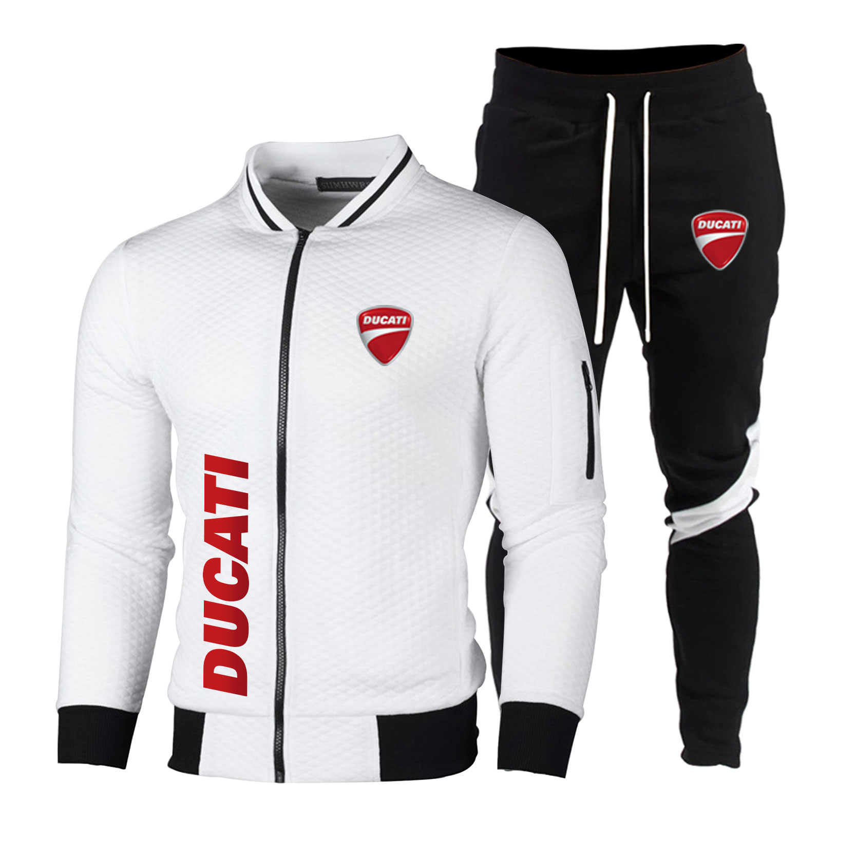 Motorcycle Gear Mens - Męskie komplety: kurtka baseballowa + spodnie