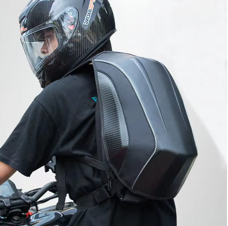 Motorcycle Gear Backpack - Nowy Wodoodporny Plecak z Włókna Węglowego