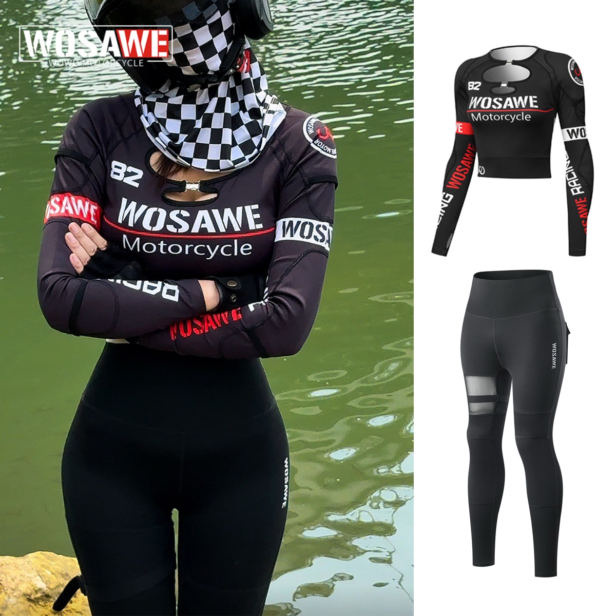 WOSAWE Letni Damski Zestaw Mot – Motorcycle Gear For Woman recenzja i cena